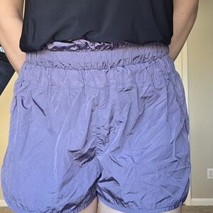 FP Movement Lilac Swim Shorts | Size L | High Waist | ElastWomen's Purple Shorts